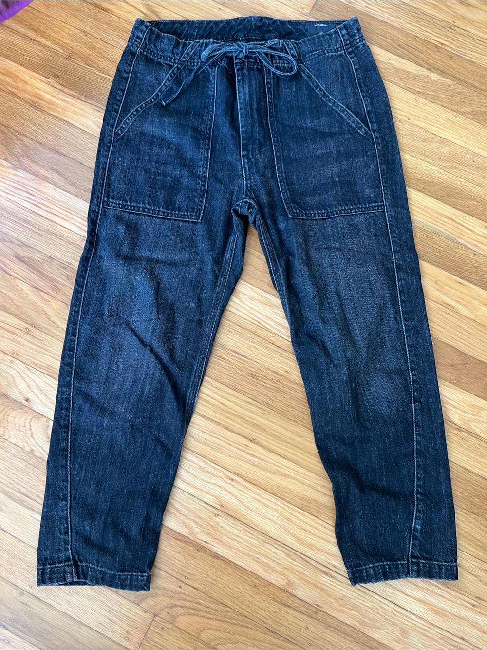 Vince Drawstring Denim Pants